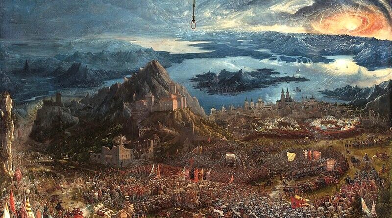 Albrecht Altdorfer, "La battaglia di Alessandro e Dario a Isso", 1529.